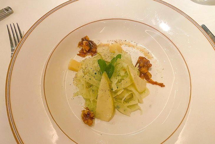 Fennel, Bartlett Pear and Tatsoi Salad