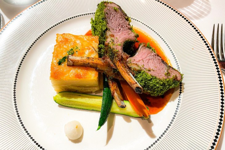 Italian Flat Parsley and Rosemary-crusted Rack of Lamb