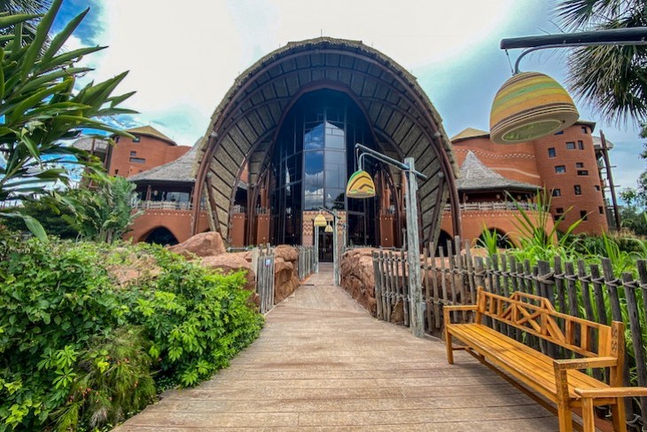 Lobby view from the resort's lookout