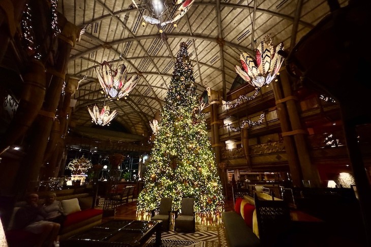 The Lobby during the holidays is a sight to behold