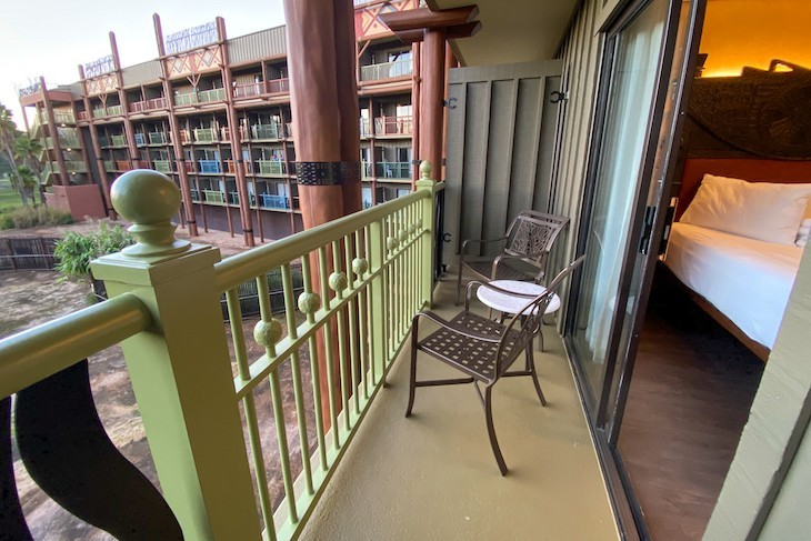 Standard room balcony