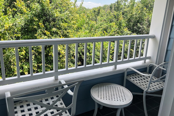 Standard Guest Room balcony facing Epcot woods area