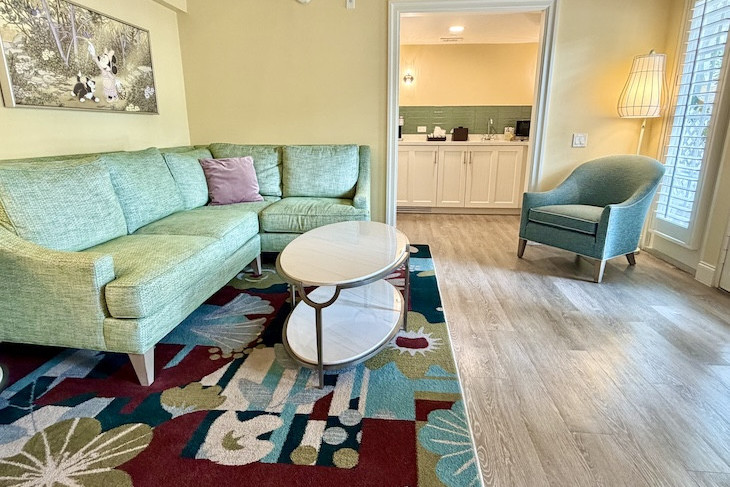 Garden Room Living Area and Pantry