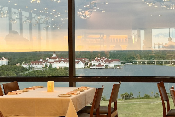 Table with a view at California Grill