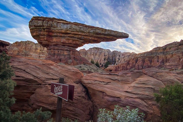The gorgeous landscape of Cars Land