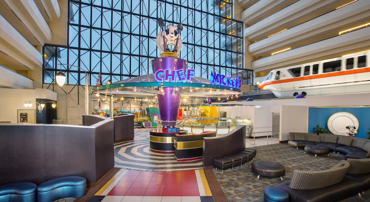 Contemporary Resort's atrium