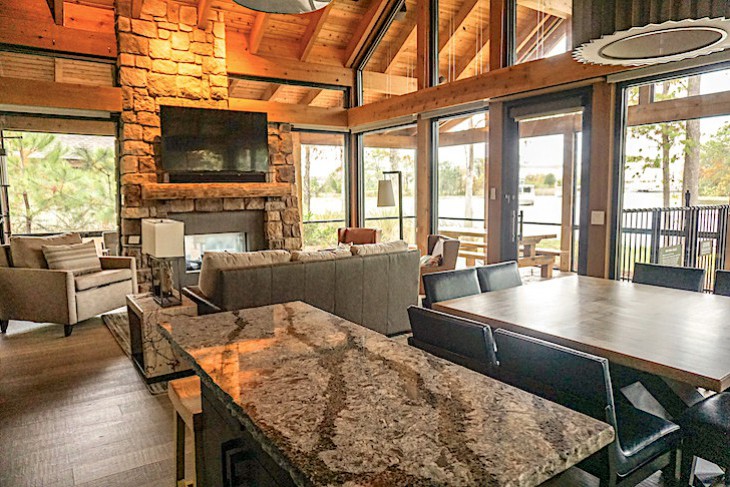 Copper Creek Cabin living area