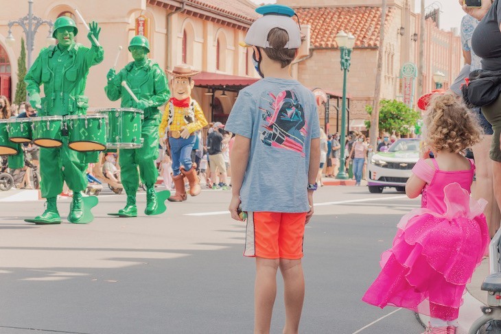 Disney Adventure Friends Cavalcade down Hollywood Boulevard