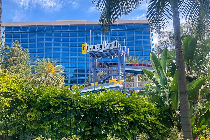 The famous Disneyland Hotel sign