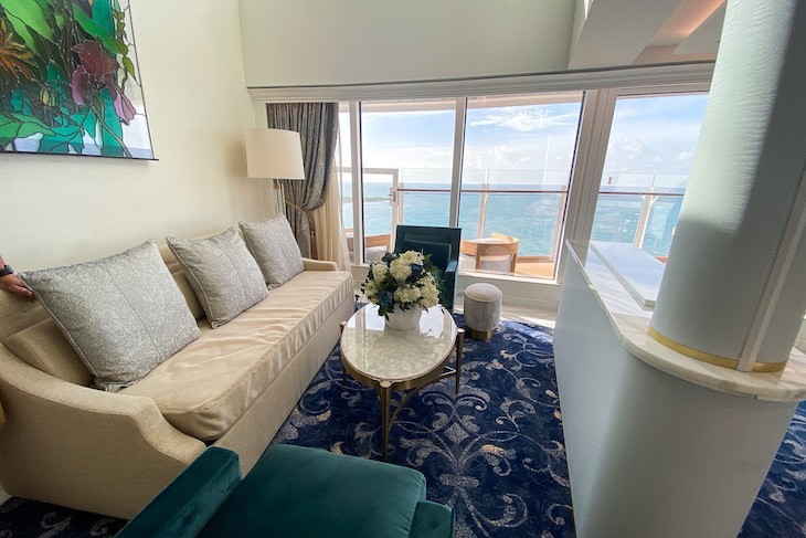 disney cruise wish royal suite Princess Aurora Royal Suite living area