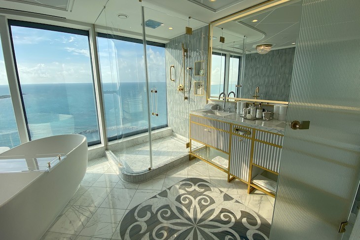 disney cruise wish royal suite Princess Aurora Royal Suite's luxurious master bath