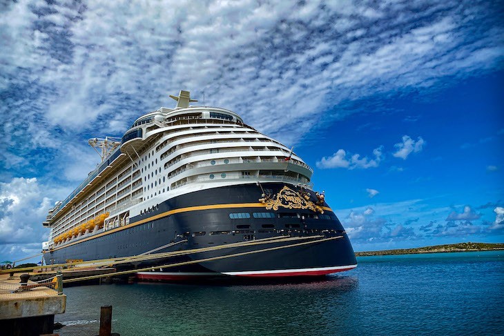 Disney Dream docked at Castaway Cay