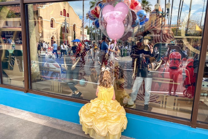 Window shopping on Hollywood Boulevard