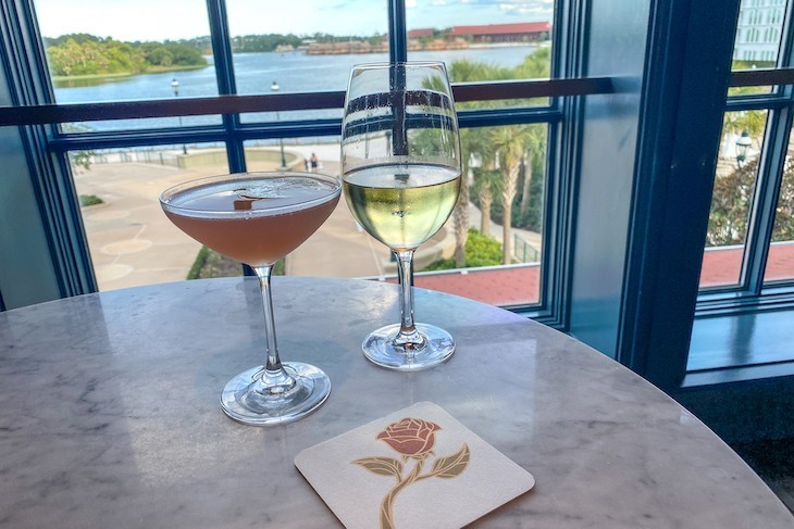 Enchanted Rose drinks with a view