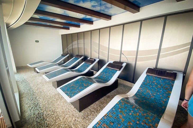 Disney Fantasy and Disney Dream Rainforest heated loungers