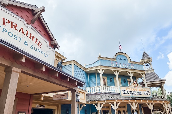 The buildings of Frontierland