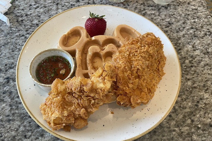 Buttermilk-fried Chicken and Waffle