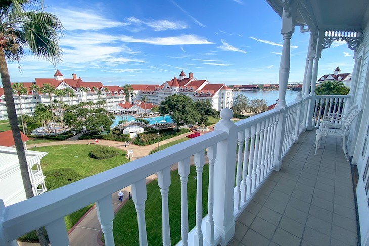 Disney Suite balcony and view