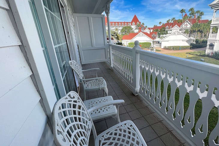 Resort Studio balcony standard view