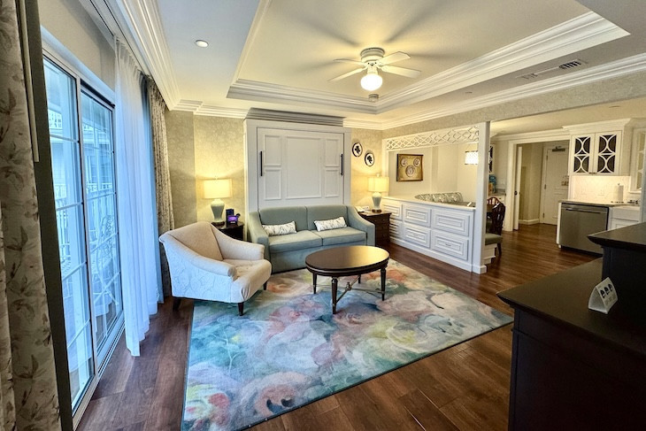 One- and Two-Bedroom Villa Living Area