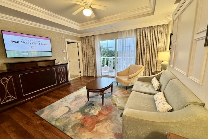 One- and Two-Bedroom Villa Living Area