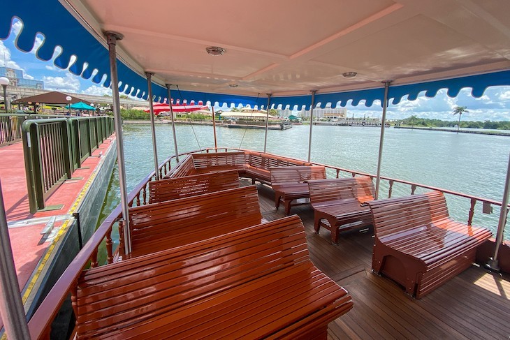 Take the boat, if you wish, to Magic Kingdom 