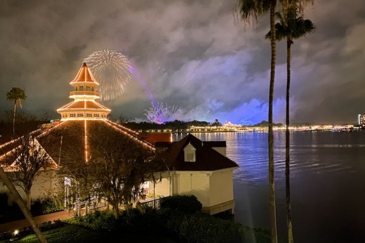 Fireworks view from a Theme Park View Room