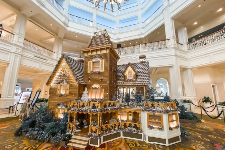 Everyone's holiday favorite, the Grand Floridian gingerbread house!