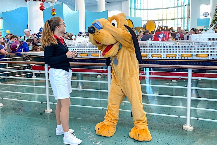 Meet up with your favorite classic character before the ship sails in the terminal