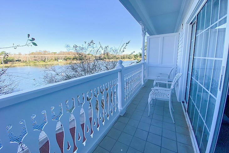 Standard guest room balcony