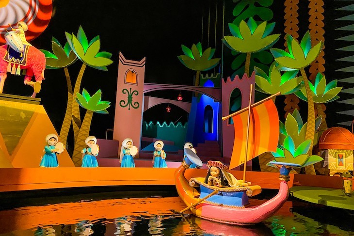 The iconic It's a Small World attraction