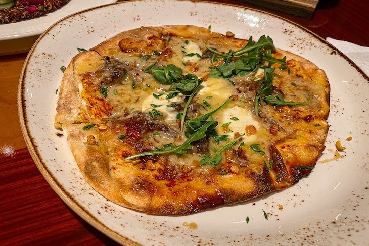 Duck Confit and Honey-Raisin Flatbread