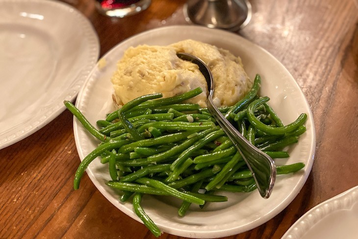 Mashed Potatoes and Seasonal Vegetables