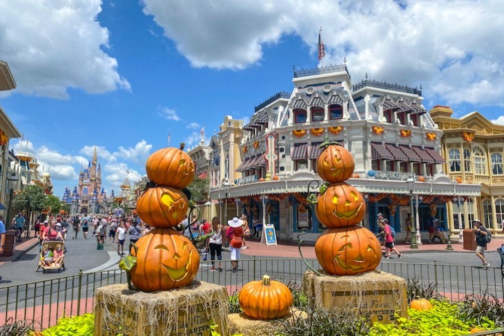 Pumpkins on Main Street U.S.A.