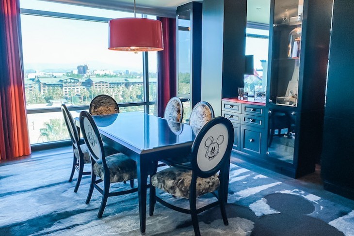 Mickey Mouse Penthouse dining room