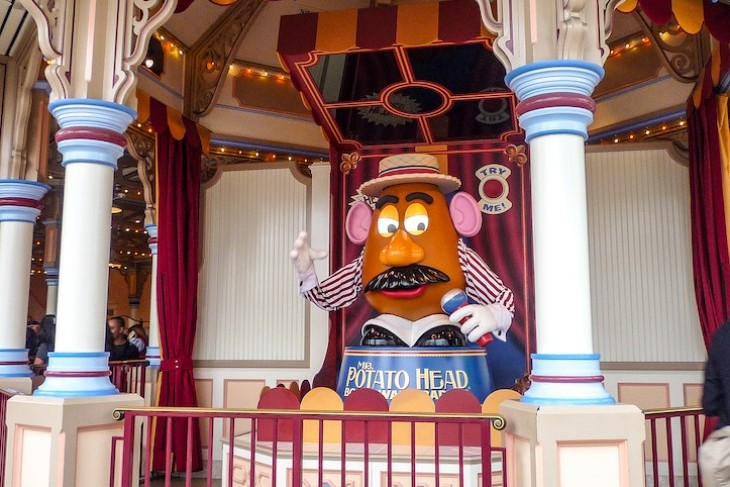 Toy Story Midway Mania's boardwalk barker