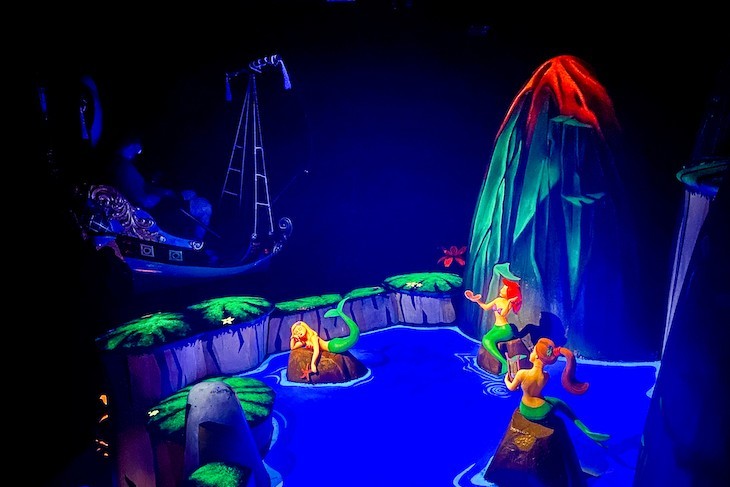 A glimpse of the Mermaids in Peter Pan's Flight