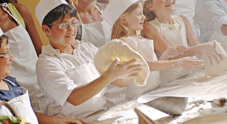 Pizza making in Italy