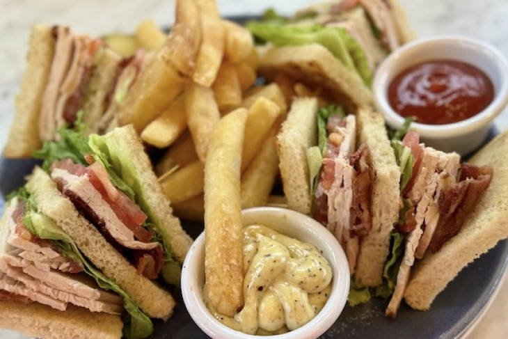 Triple Decker Turkey Club Sandwich