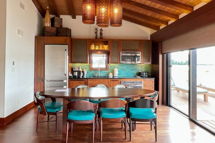 Bungalow kitchen and dining area