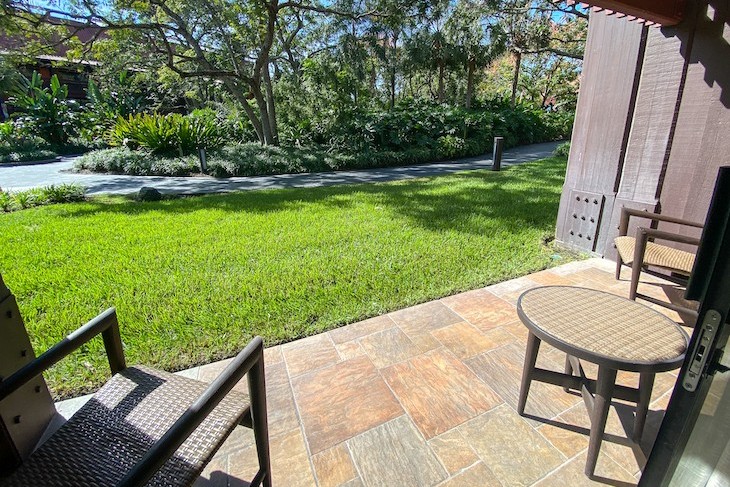 Studio patio standard view