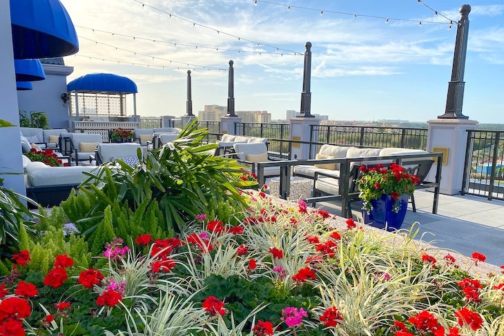 Topolino's Terrace outdoor terrace with fabulous views