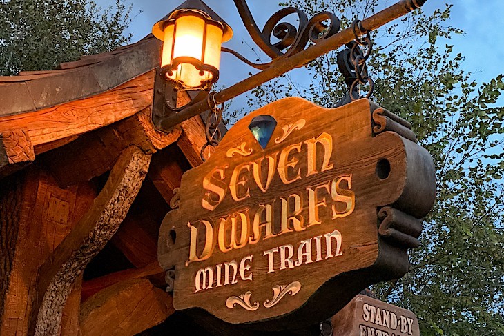 Seven Dwarfs Mine Train, the most popular place in Fantasyland