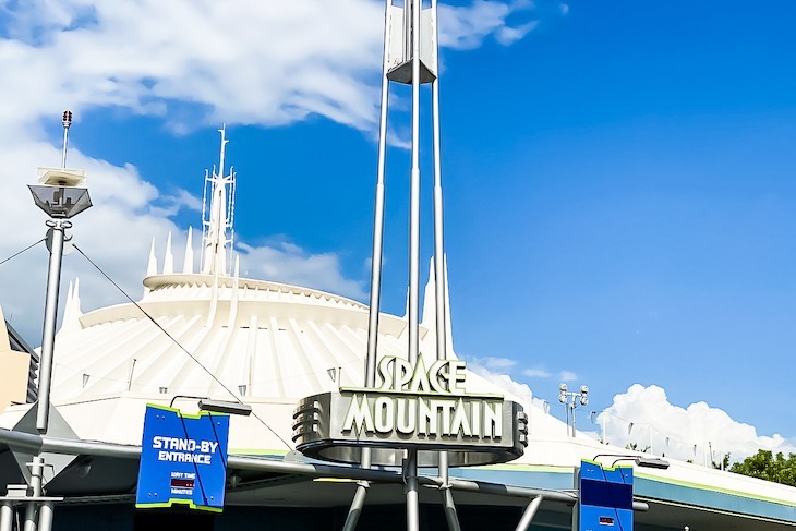 Space Mountain, one popular attraction