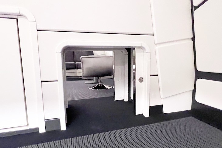Galaxy Class Suite's fun crawl space between the bedroom and the living area!