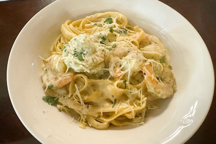 Fettuccini Alfredo with Shrimp