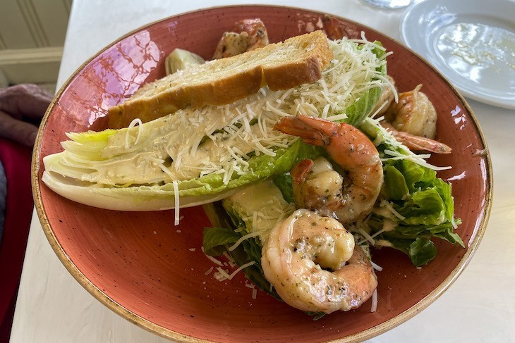 Caesar Salad with Shrimp