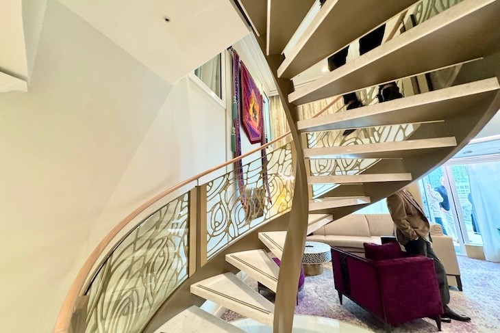 2-Story Rajah Royal Suite stairwell