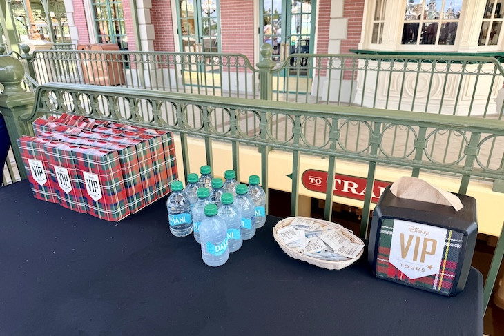 An assortment of goodies during the VIP parade viewing