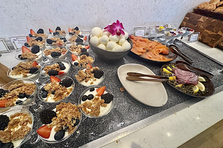 The Veranda club breakfast spread